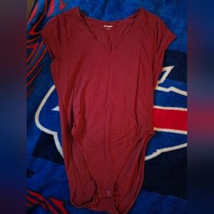 Old Navy Women's Maroon Bodysuit